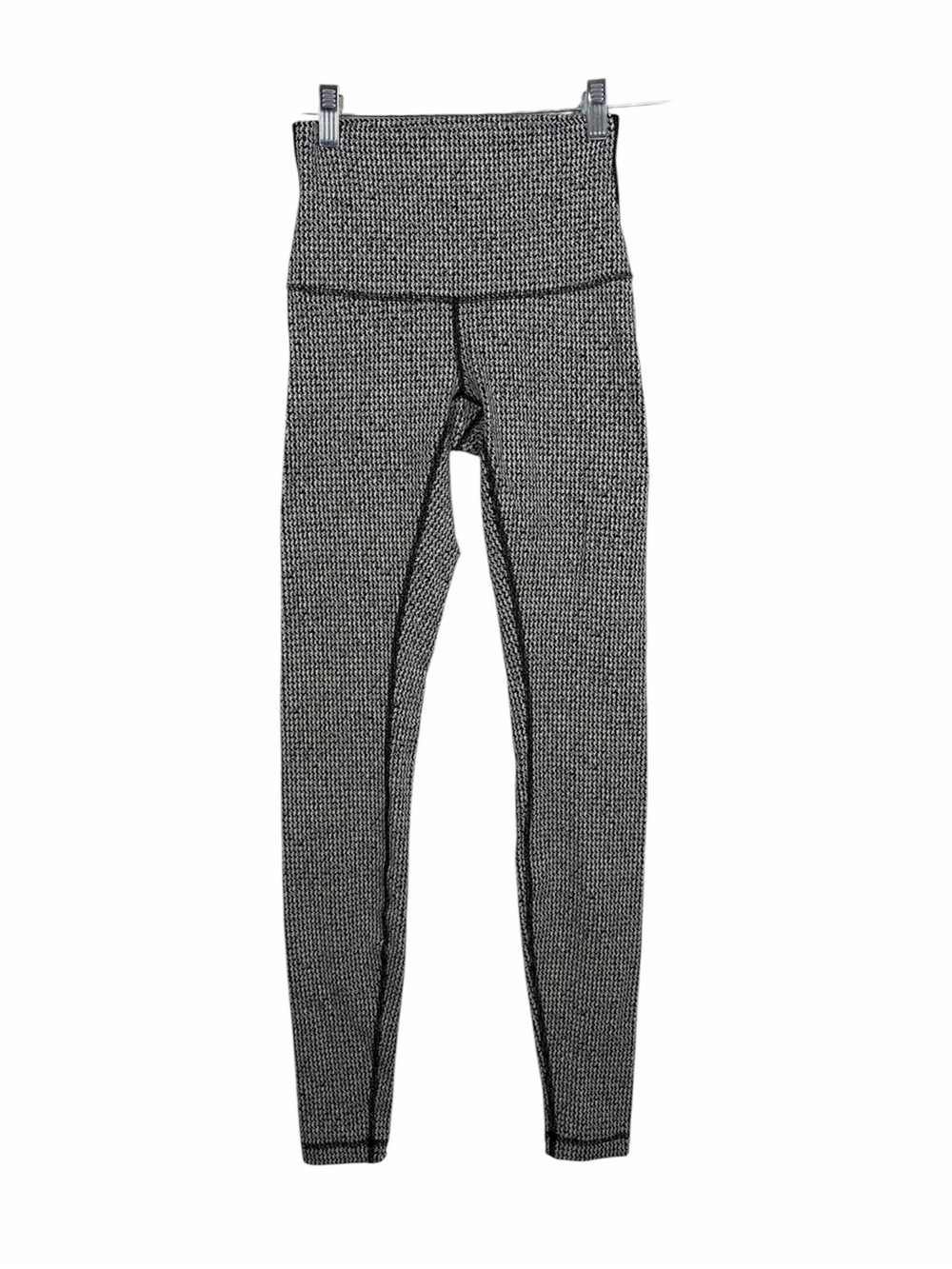 Lululemon Wunder Under Pant Hi-Rise Teeny Tooth Black White Size 4